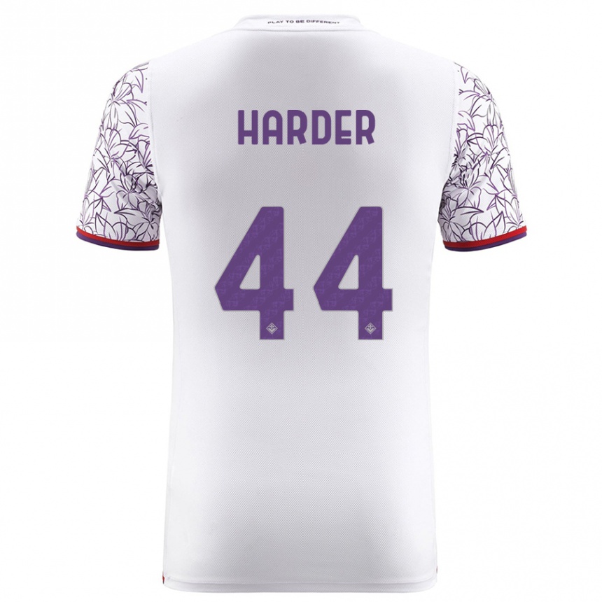 Hombre Fútbol Camiseta Jonas Harder #44 Blanco 2ª Equipación 2023/24 México