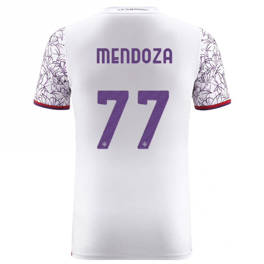 Hombre Fútbol Camiseta William Mendoza #77 Blanco 2ª Equipación 2023/24 México