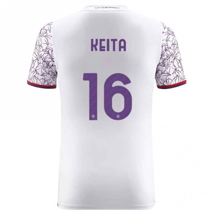 Hombre Fútbol Camiseta Bala Keita #16 Blanco 2ª Equipación 2023/24 México