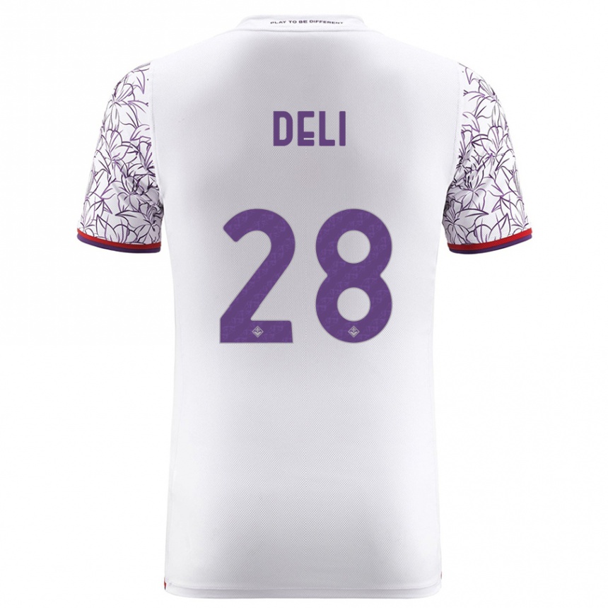 Hombre Fútbol Camiseta Lapo Deli #28 Blanco 2ª Equipación 2023/24 México