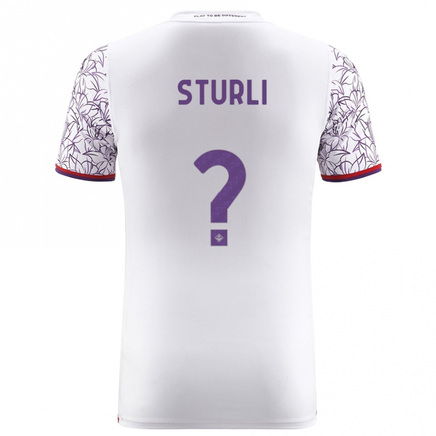 Hombre Fútbol Camiseta Edoardo Sturli #0 Blanco 2ª Equipación 2023/24 México