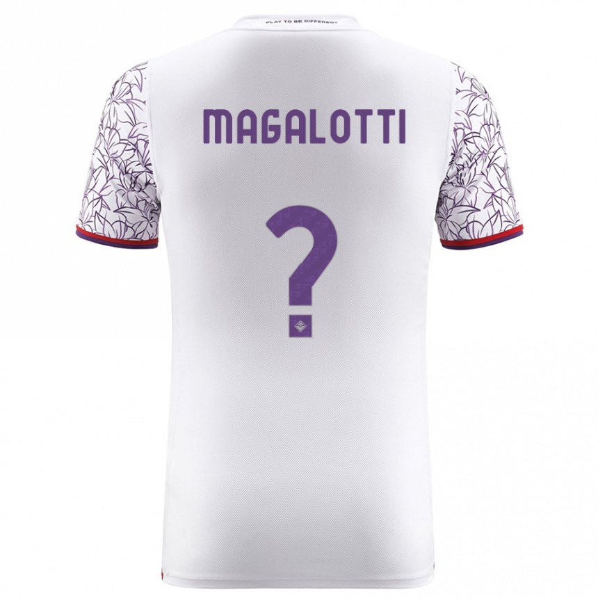 Hombre Fútbol Camiseta Mattia Magalotti #0 Blanco 2ª Equipación 2023/24 México