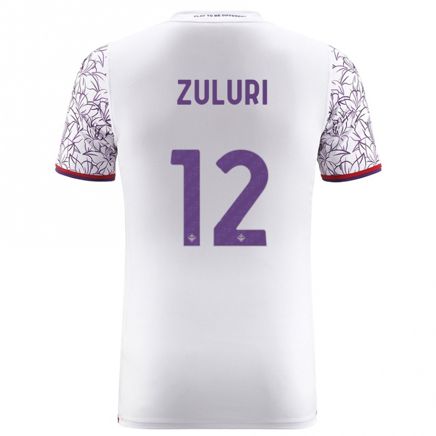 Hombre Fútbol Camiseta Athena Zuluri #12 Blanco 2ª Equipación 2023/24 México