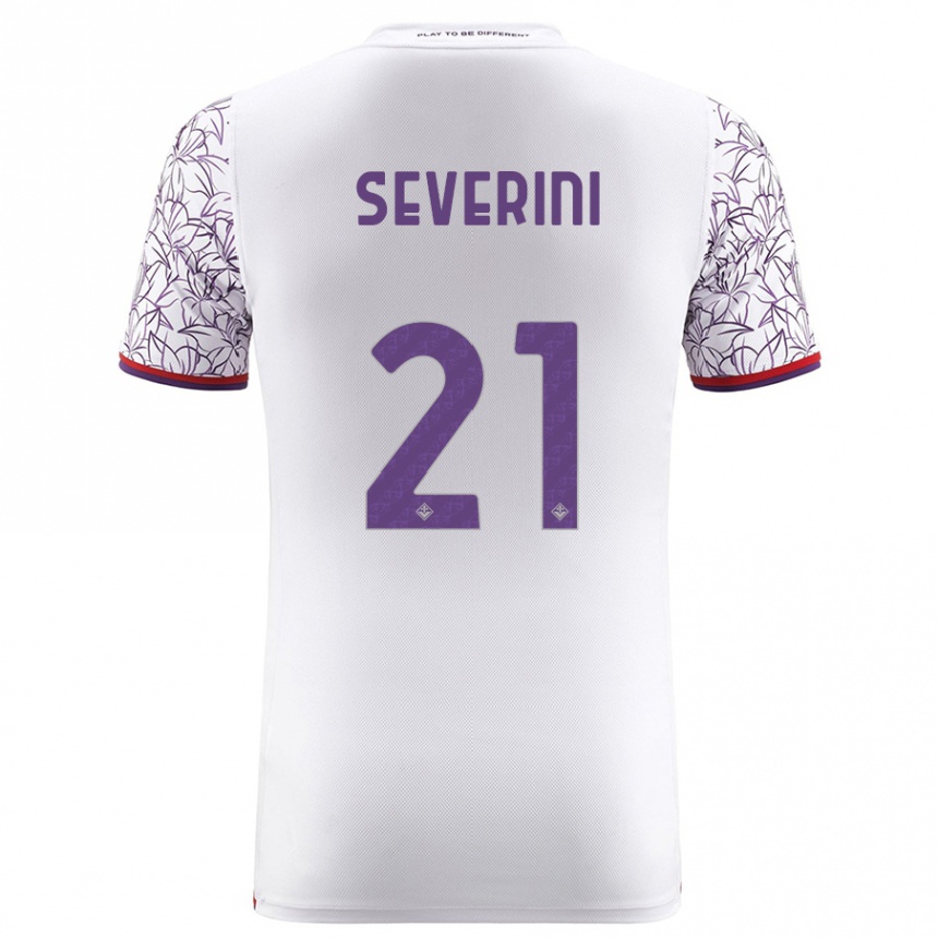 Hombre Fútbol Camiseta Emma Severini #21 Blanco 2ª Equipación 2023/24 México