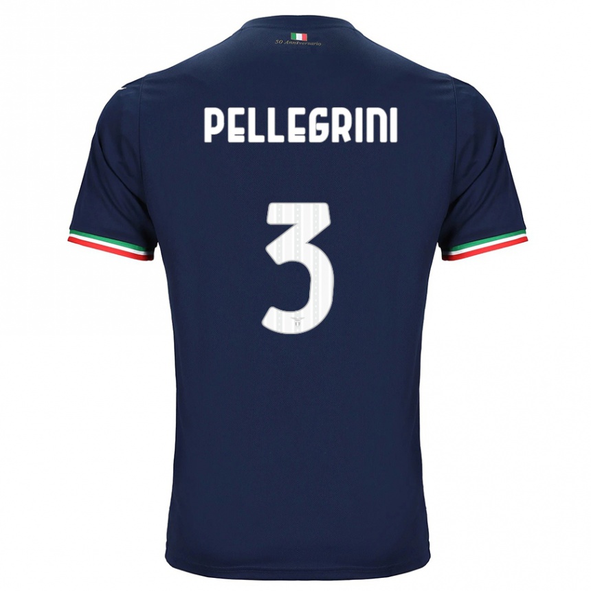Hombre Fútbol Camiseta Luca Pellegrini #3 Armada 2ª Equipación 2023/24 México