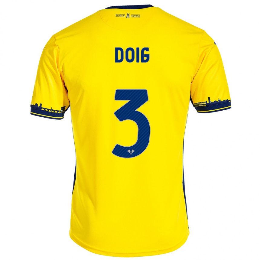 Hombre Fútbol Camiseta Josh Doig #3 Amarillo 2ª Equipación 2023/24 México