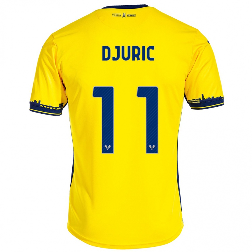 Hombre Fútbol Camiseta Milan Djuric #11 Amarillo 2ª Equipación 2023/24 México