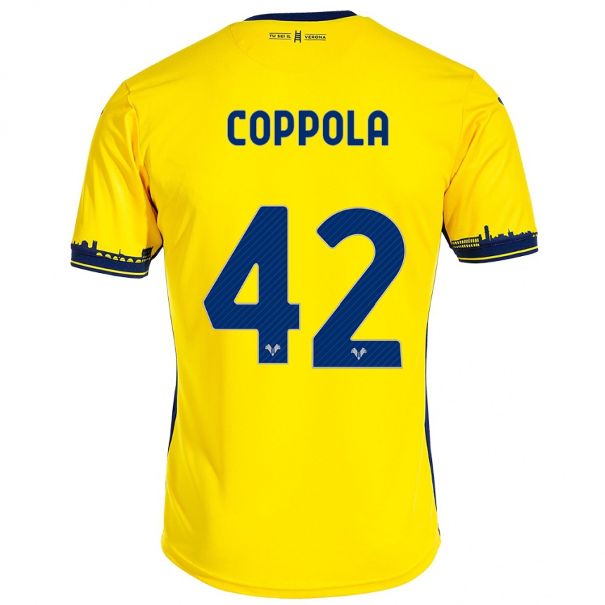 Hombre Fútbol Camiseta Diego Coppola #42 Amarillo 2ª Equipación 2023/24 México