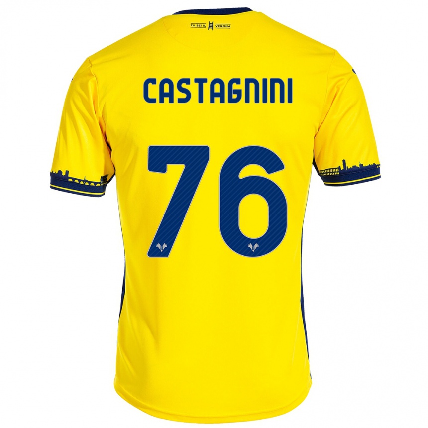 Hombre Fútbol Camiseta Mirko Castagnini #76 Amarillo 2ª Equipación 2023/24 México