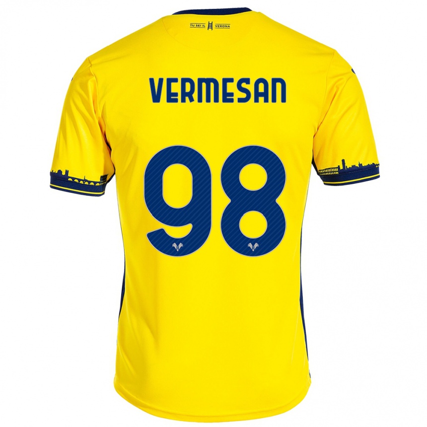 Hombre Fútbol Camiseta Ioan Vermesan #98 Amarillo 2ª Equipación 2023/24 México