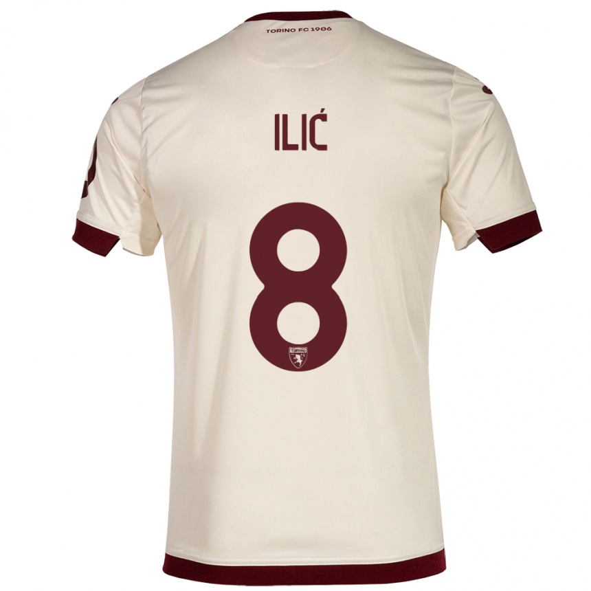 Hombre Fútbol Camiseta Ivan Ilić #8 Champán 2ª Equipación 2023/24 México