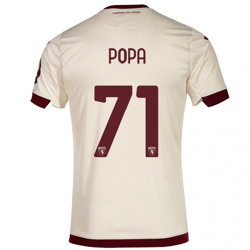 Hombre Fútbol Camiseta Mihai Popa #71 Champán 2ª Equipación 2023/24 México