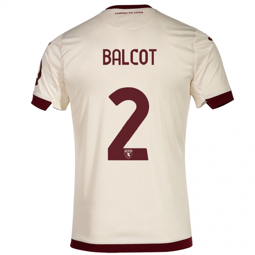 Hombre Fútbol Camiseta Côme Bianay Balcot #2 Champán 2ª Equipación 2023/24 México