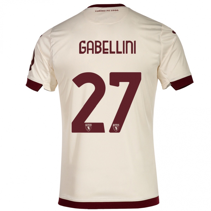 Hombre Fútbol Camiseta Tommaso Gabellini #27 Champán 2ª Equipación 2023/24 México