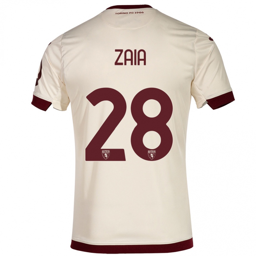 Hombre Fútbol Camiseta Edoardo Zaia #28 Champán 2ª Equipación 2023/24 México