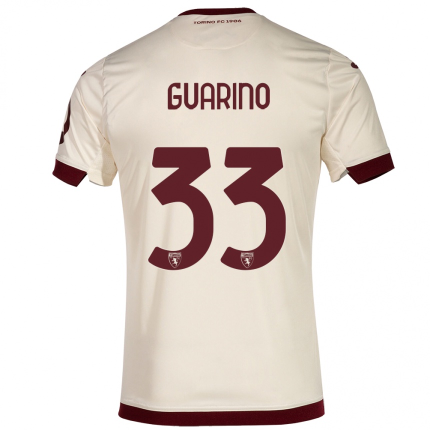 Hombre Fútbol Camiseta Rita Guarino #33 Champán 2ª Equipación 2023/24 México