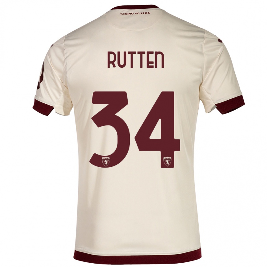 Hombre Fútbol Camiseta Jill Rutten #34 Champán 2ª Equipación 2023/24 México