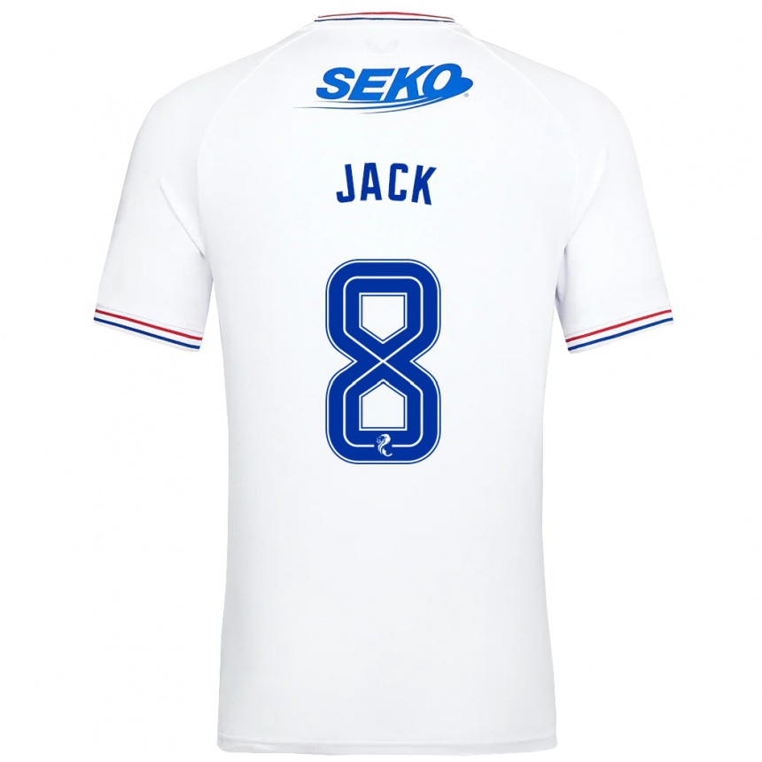 Hombre Fútbol Camiseta Ryan Jack #8 Blanco 2ª Equipación 2023/24 México