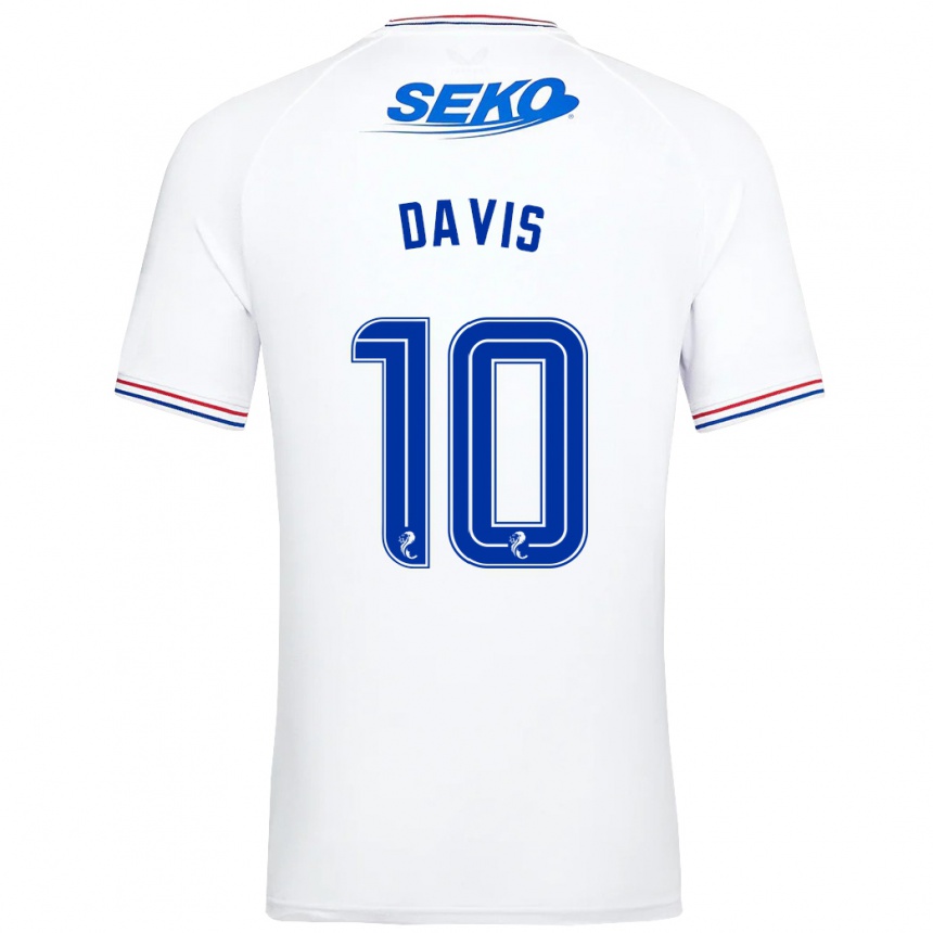 Hombre Fútbol Camiseta Steven Davis #10 Blanco 2ª Equipación 2023/24 México