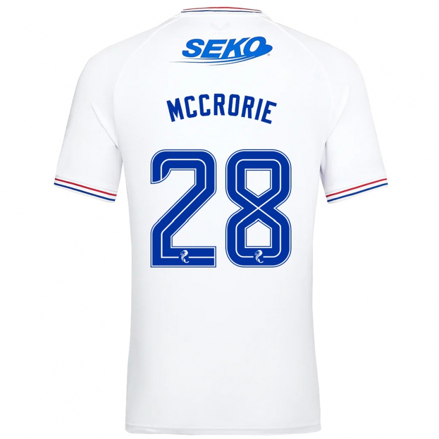 Hombre Fútbol Camiseta Robby Mccrorie #28 Blanco 2ª Equipación 2023/24 México