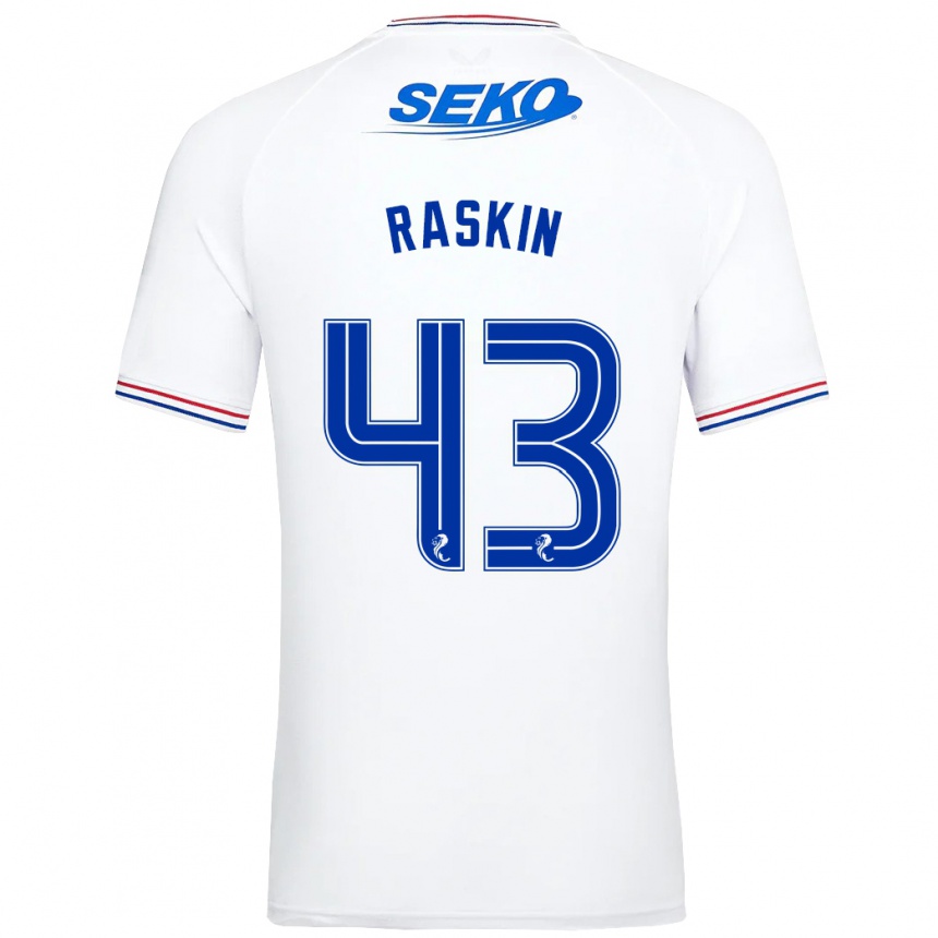 Hombre Fútbol Camiseta Nicolas Raskin #43 Blanco 2ª Equipación 2023/24 México