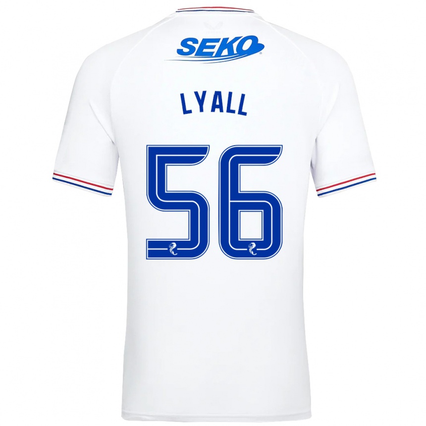 Hombre Fútbol Camiseta Arron Lyall #56 Blanco 2ª Equipación 2023/24 México