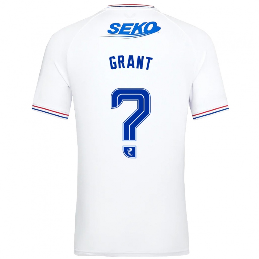 Hombre Fútbol Camiseta Leyton Grant #0 Blanco 2ª Equipación 2023/24 México