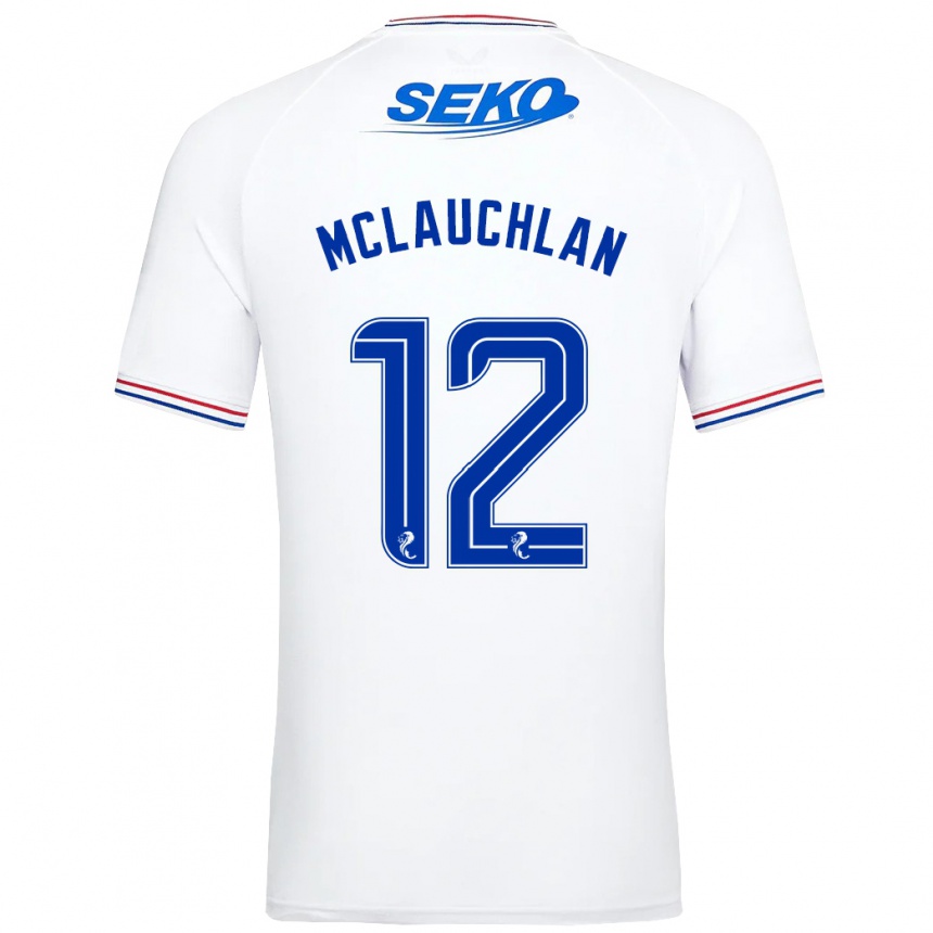 Hombre Fútbol Camiseta Rachel Mclauchlan #12 Blanco 2ª Equipación 2023/24 México