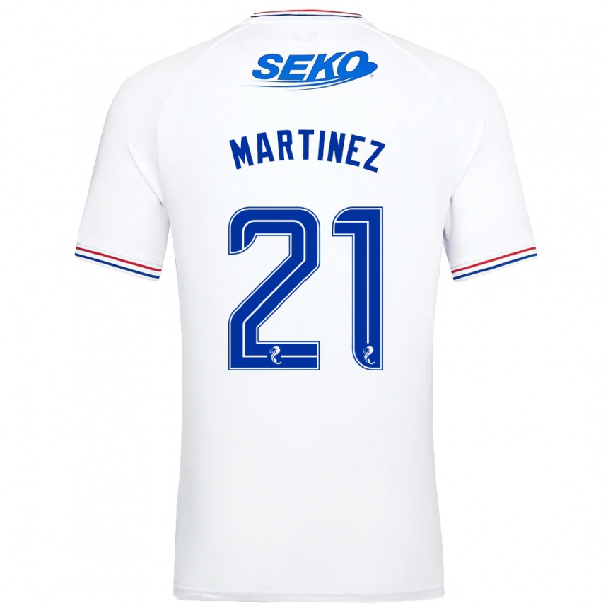 Hombre Fútbol Camiseta Lisa Martinez #21 Blanco 2ª Equipación 2023/24 México