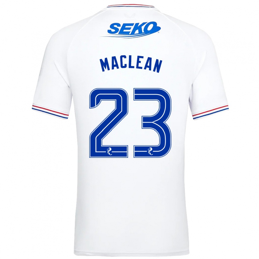 Hombre Fútbol Camiseta Kirsty Maclean #23 Blanco 2ª Equipación 2023/24 México