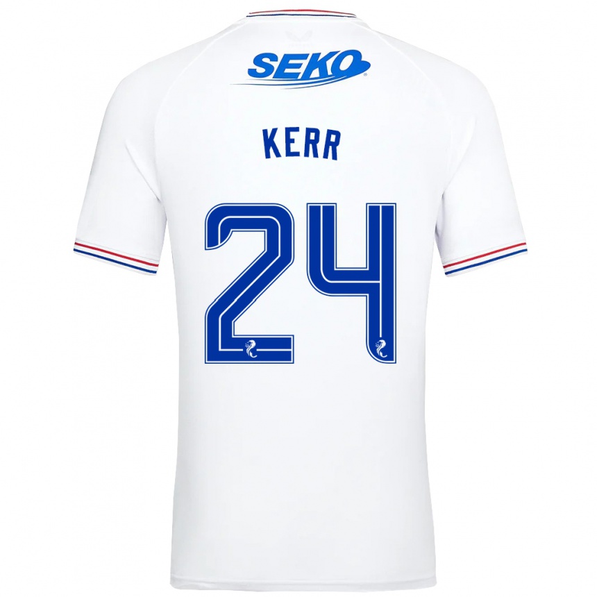 Hombre Fútbol Camiseta Samantha Mary Kerr #24 Blanco 2ª Equipación 2023/24 México