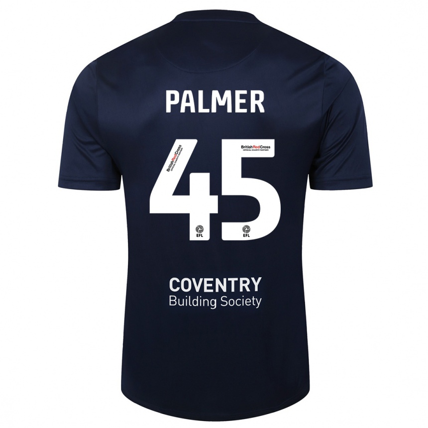 Hombre Fútbol Camiseta Kasey Palmer #45 Rojo Azul Marino 2ª Equipación 2023/24 México