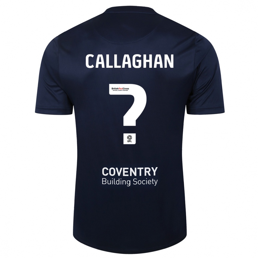 Hombre Fútbol Camiseta Charlie Callaghan #0 Rojo Azul Marino 2ª Equipación 2023/24 México