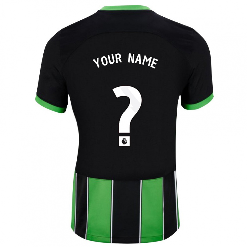 Hombre Fútbol Camiseta Su Nombre #0 Verde Negro 2ª Equipación 2023/24 México
