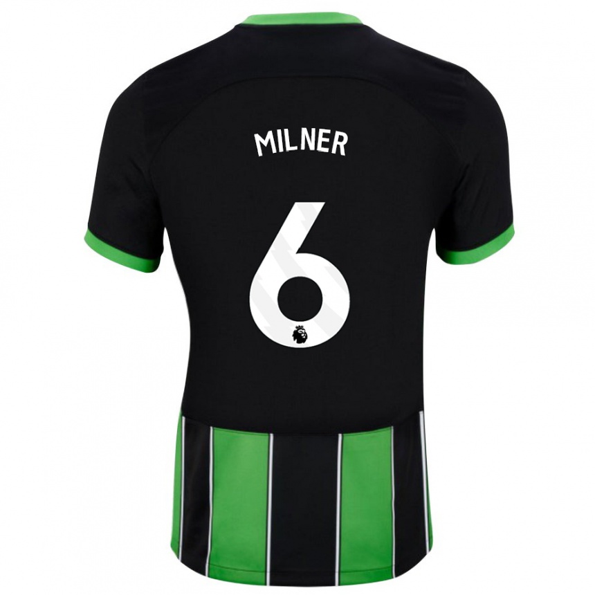 Hombre Fútbol Camiseta James Milner #6 Verde Negro 2ª Equipación 2023/24 México