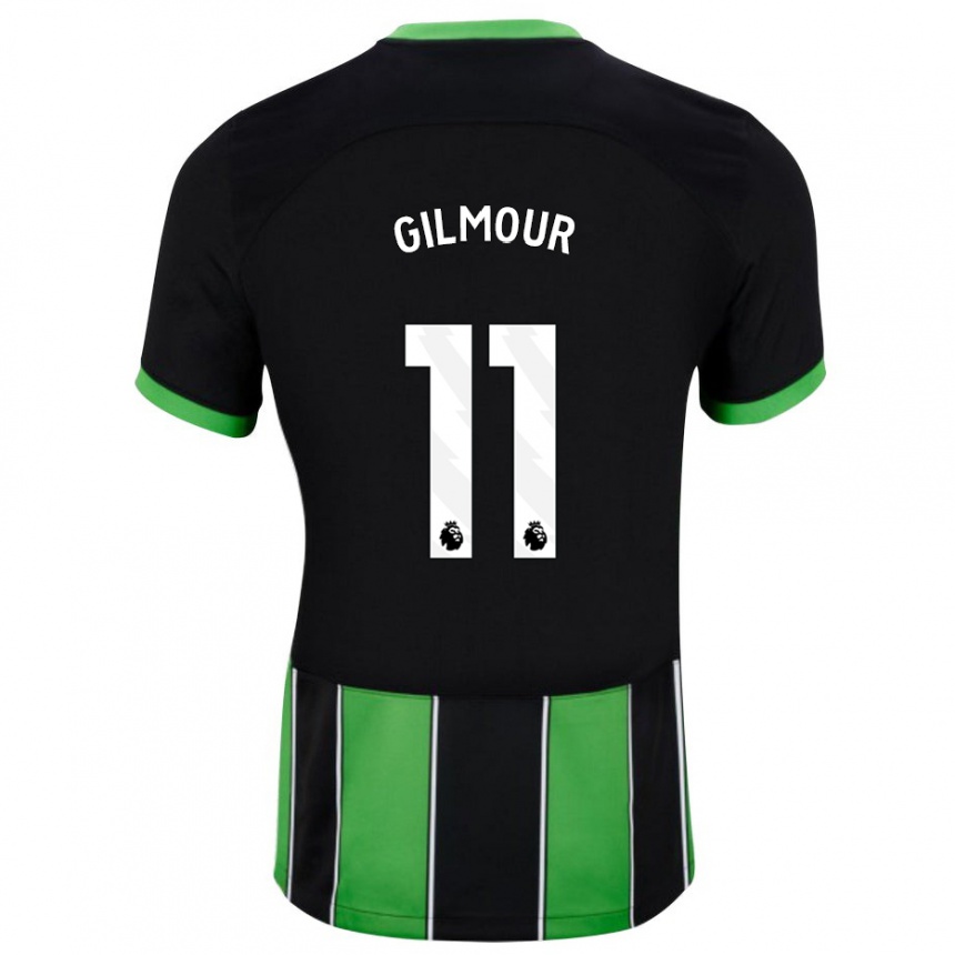 Hombre Fútbol Camiseta Billy Gilmour #11 Verde Negro 2ª Equipación 2023/24 México