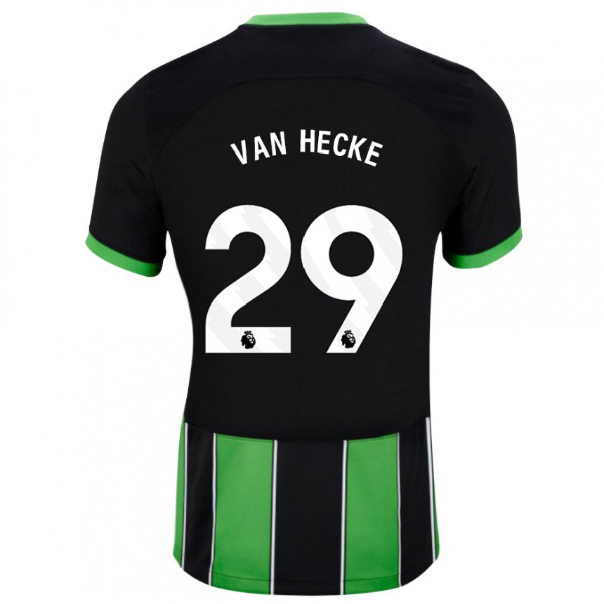 Hombre Fútbol Camiseta Jan Paul Van Hecke #29 Verde Negro 2ª Equipación 2023/24 México