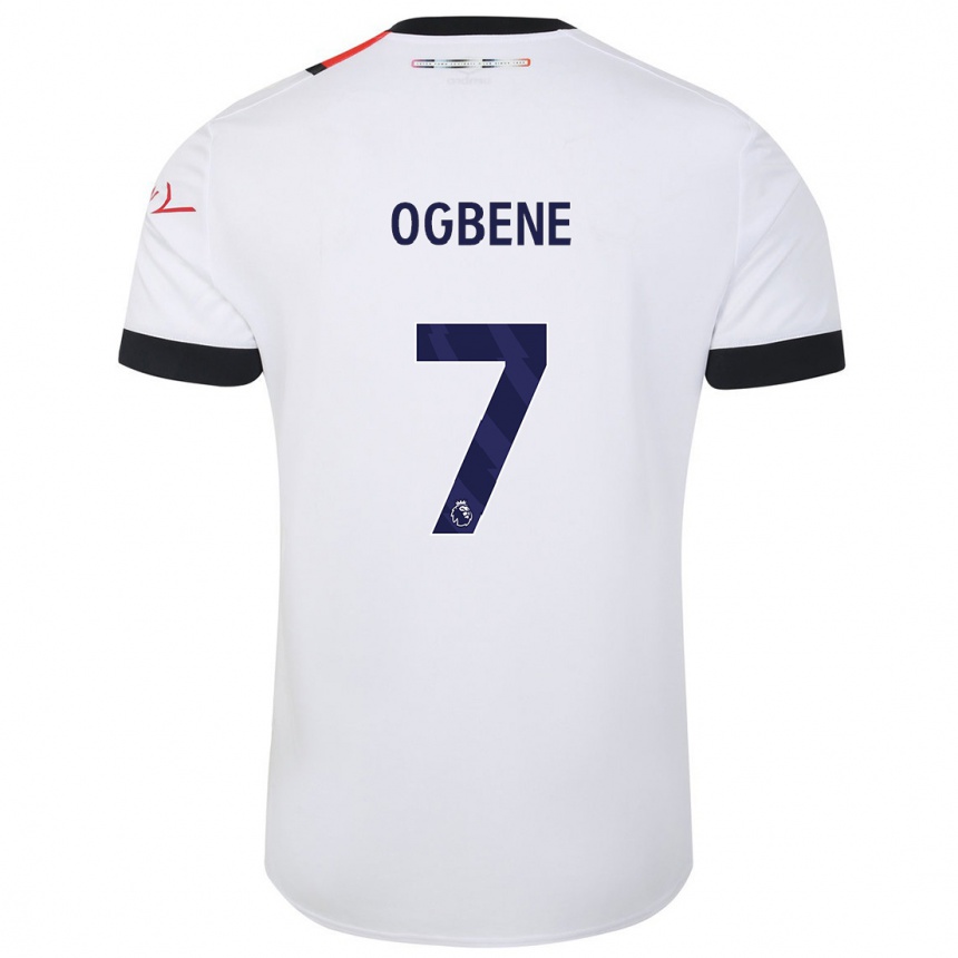 Hombre Fútbol Camiseta Chiedozie Ogbene #7 Blanco 2ª Equipación 2023/24 México