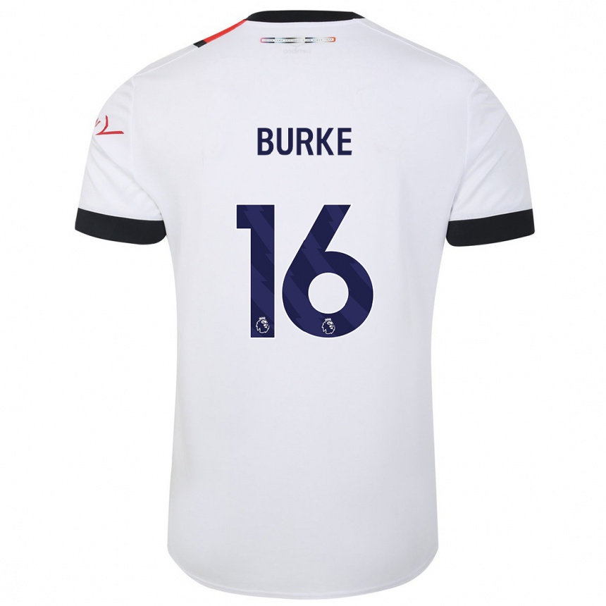 Hombre Fútbol Camiseta Reece Burke #16 Blanco 2ª Equipación 2023/24 México