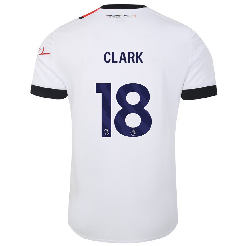 Hombre Fútbol Camiseta Jordan Clark #18 Blanco 2ª Equipación 2023/24 México