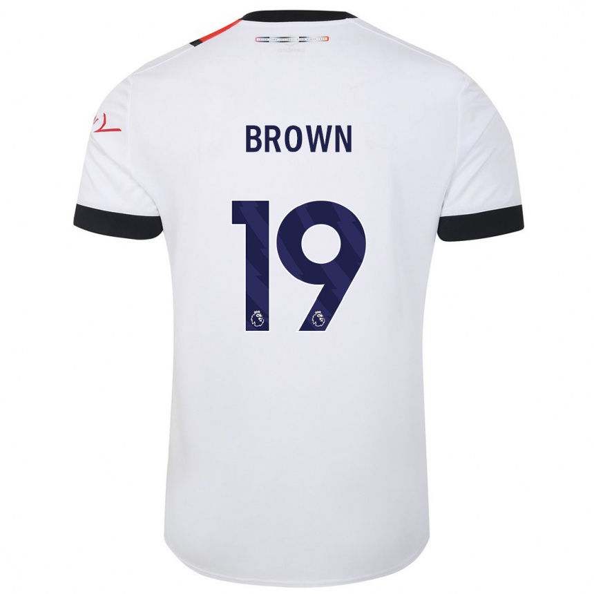 Hombre Fútbol Camiseta Jacob Brown #19 Blanco 2ª Equipación 2023/24 México