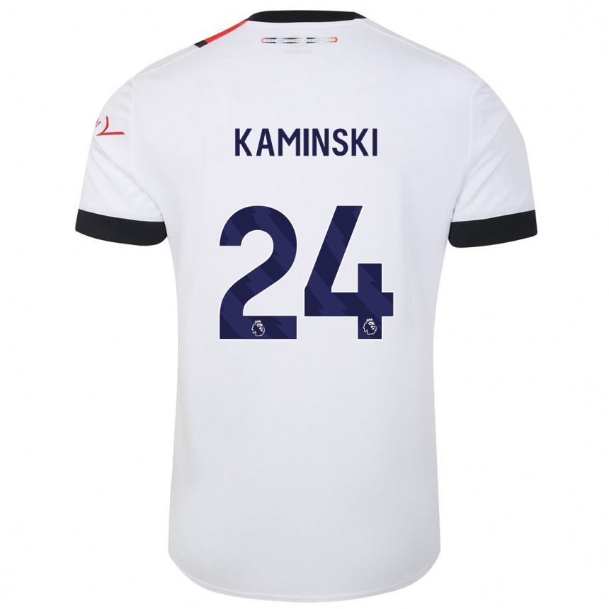 Hombre Fútbol Camiseta Thomas Kaminski #24 Blanco 2ª Equipación 2023/24 México