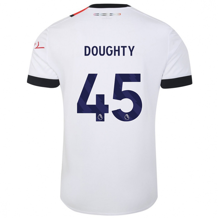 Hombre Fútbol Camiseta Alfie Doughty #45 Blanco 2ª Equipación 2023/24 México