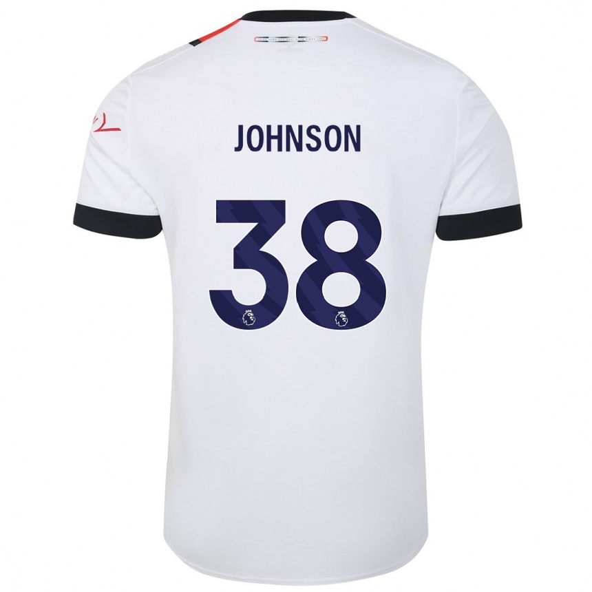 Hombre Fútbol Camiseta Joe Johnson #38 Blanco 2ª Equipación 2023/24 México