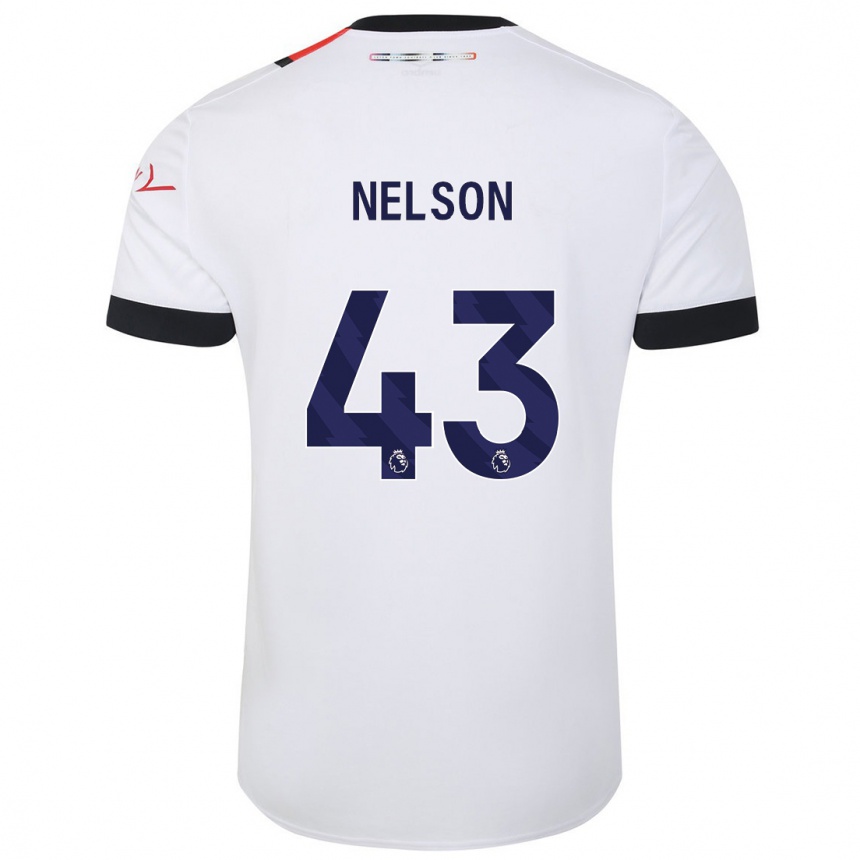 Hombre Fútbol Camiseta Zack Nelson #43 Blanco 2ª Equipación 2023/24 México