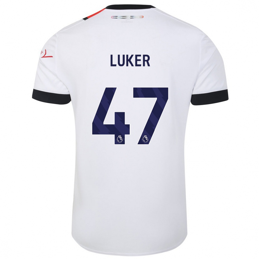 Hombre Fútbol Camiseta Jayden Luker #47 Blanco 2ª Equipación 2023/24 México