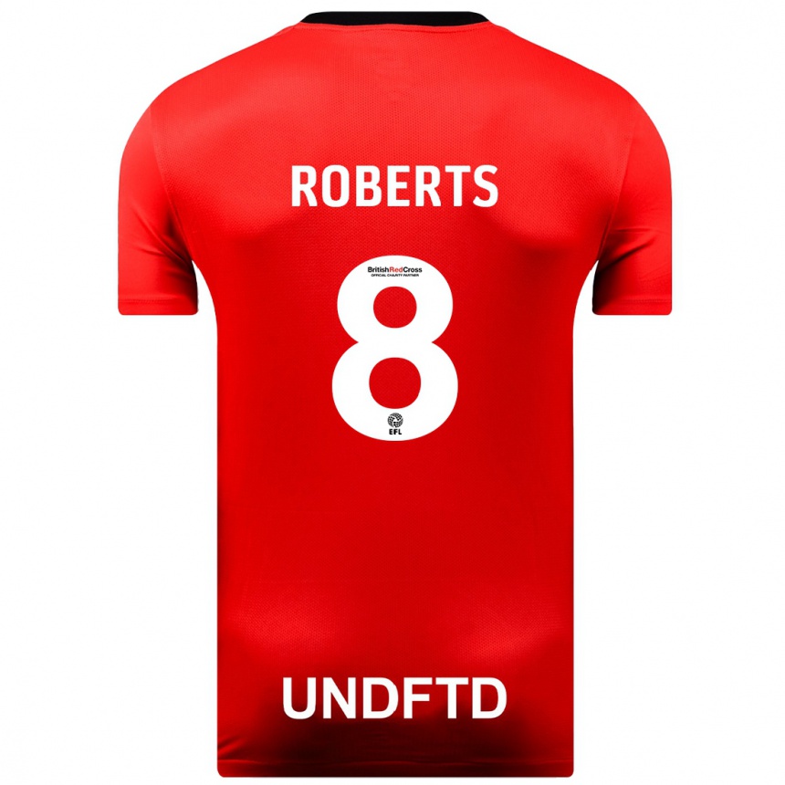 Hombre Fútbol Camiseta Tyler Roberts #8 Rojo 2ª Equipación 2023/24 México