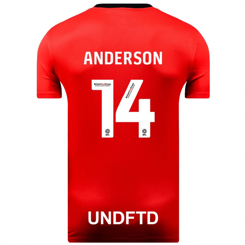 Hombre Fútbol Camiseta Keshi Anderson #14 Rojo 2ª Equipación 2023/24 México