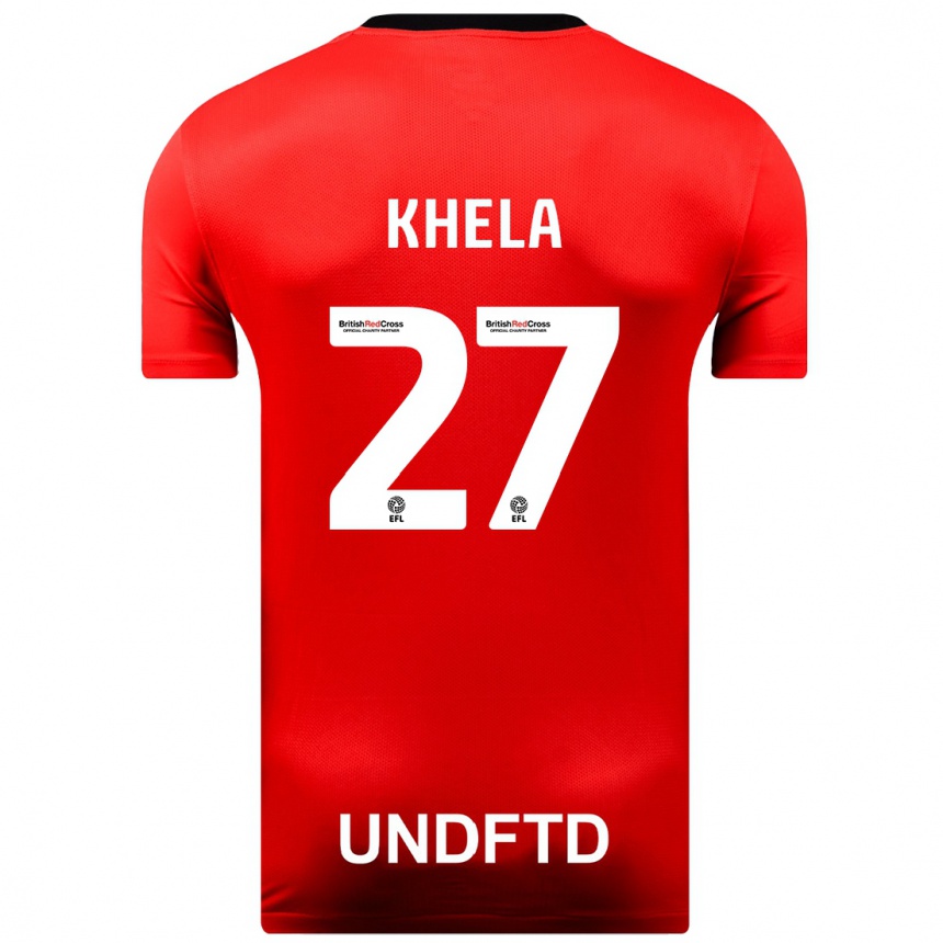 Hombre Fútbol Camiseta Brandon Khela #27 Rojo 2ª Equipación 2023/24 México