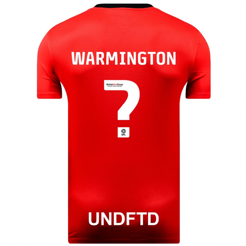 Hombre Fútbol Camiseta Tyrese Warmington #0 Rojo 2ª Equipación 2023/24 México